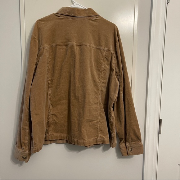 Liz Claiborne Corduroy Tan Bohowestern Jacket - Picture 6 of 7